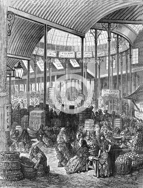 'Borough Market', 1872.  Creator: Gustave Doré.