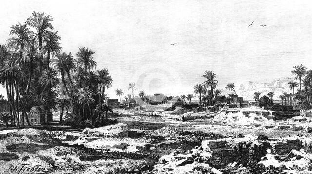 'Borough of Karnak, Egypt', 1881. Artist: G Heuer