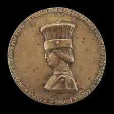 Borso d'Este, 1413-1471, Marquess of Ferrara 1450, Duke of Modena...[obverse], c. 1475/1505. Creator: Unknown