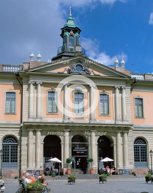 Borsen (old Stock Exchange) and Nobel Museum, Stockholm, Sweden.  Creator: Peter Thompson.