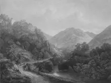 Borrowdale c19th century. Artist: John LeConte