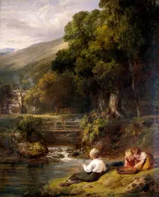 Borrowdale Cumbria, 1821. Artist: William Collins