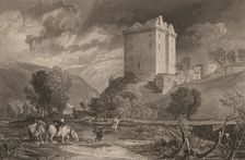 Borthwick Castle, 1819. Creator: Henry Le Keux