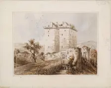 Borthwick Castle, 1848-1852. Creator: Robert William Billings