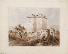 Borthwick Castle, 1848-1852. Creator: Robert William Billings