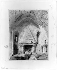Borthwick Castle - The Great Hall, 1848-1852. Creator: Robert William Billings