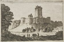 Borthwick Castle from the East. Creator: John Clerk of Eldin (British, 1728-1812)