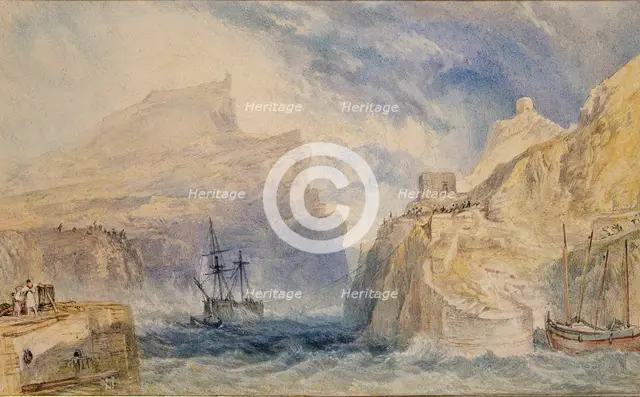 Boscastle, Cornwall, c1824. Artist: JMW Turner.