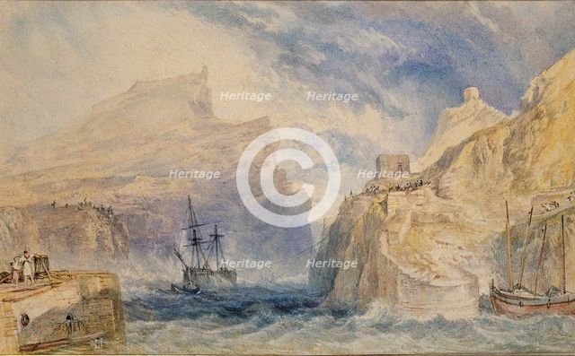 Boscastle, Cornwall, c1824. Artist: JMW Turner.