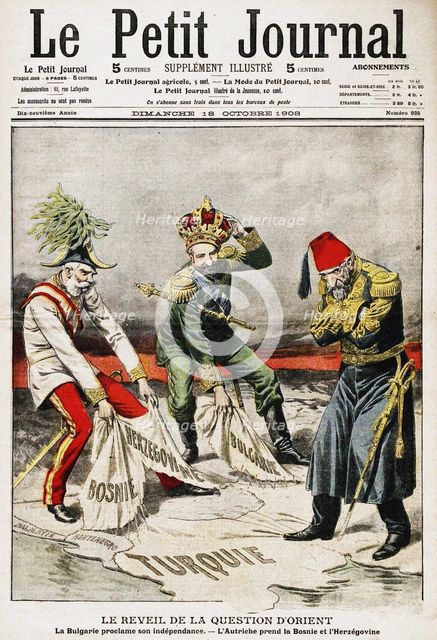 Bosnian Crisis. Cover of the French periodical Le Petit Journal, 18th October 1908, 1908. Artist: Anonymous  