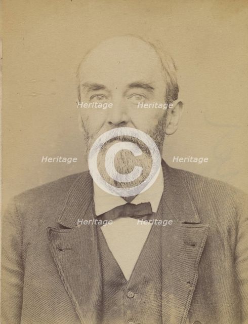 Bossant. Edmond, Léon. 52 ans, né à Valenciennes (Nord). Sans profession. Anarchiste. 27/4..., 1894. Creator: Alphonse Bertillon.