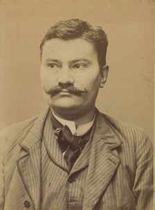 Bossard. Célestin. 33 ans, né le 5/3/61 à Gonbretière (Vendée). Cordonnier. Anarchiste. 2/..., 1894. Creator: Alphonse Bertillon