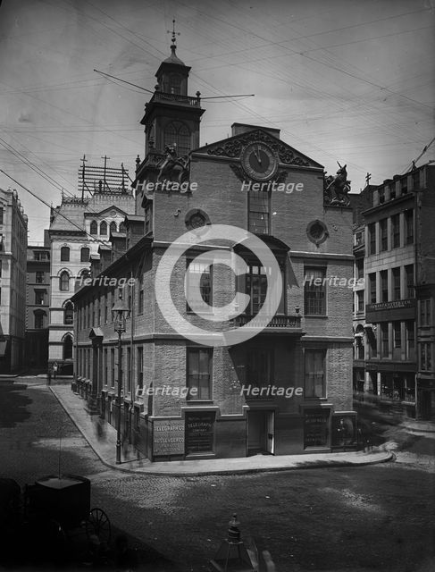 Boston, Mass., Old State House, between 1890 and 1905. Creator: Unknown.