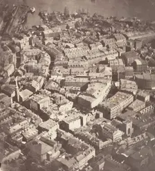 Boston, as the Eagle and the Wild Goose See It, 1860. Creator: James Wallace Black