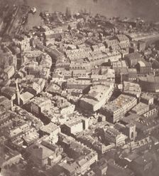 Boston, as the Eagle and the Wild Goose See It, 1860. Creator: James Wallace Black