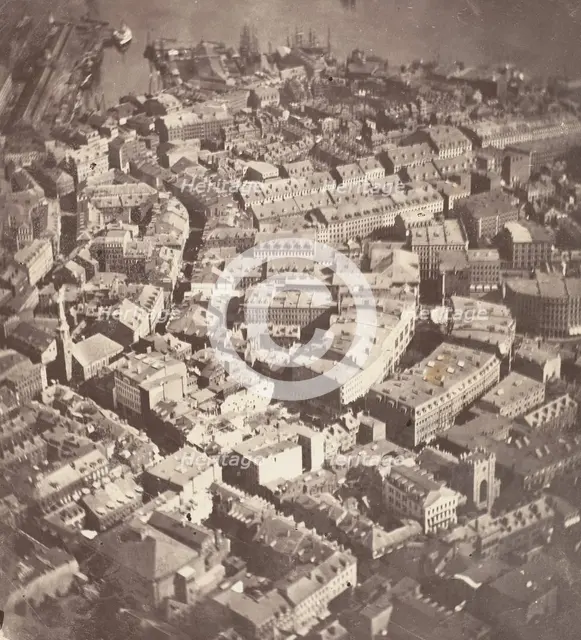 Boston, as the Eagle and the Wild Goose See It, 1860. Creator: James Wallace Black.