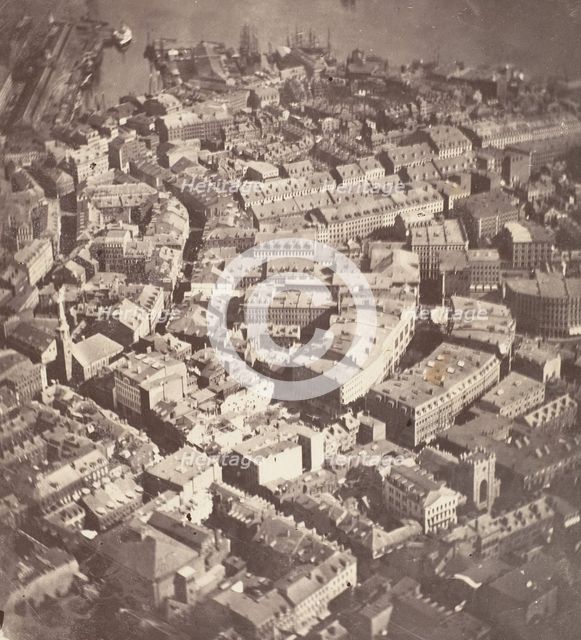 Boston, as the Eagle and the Wild Goose See It, 1860. Creator: James Wallace Black.
