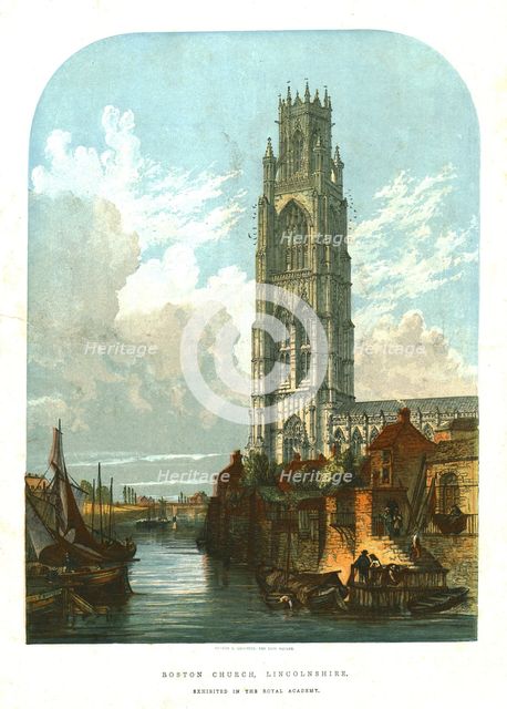 'Boston Church, Lincolnshire', 1856. Creator: Unknown.