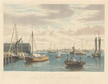 Boston: From the Ship House West End of the Navy Yard, published 1833. Creator: William James Bennett