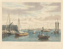 Boston: From the Ship House West End of the Navy Yard, published 1833. Creator: William James Bennett
