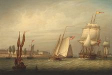 Boston Harbor, 1843. Creator: Robert Salmon