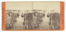 Boston Harbor and East Boston, from State Street Block, 1861/88. Creator: John P. Soule