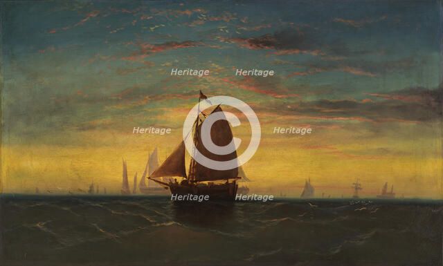 Boston Harbor, ca. 1860-1869. Creator: Charles Manger.