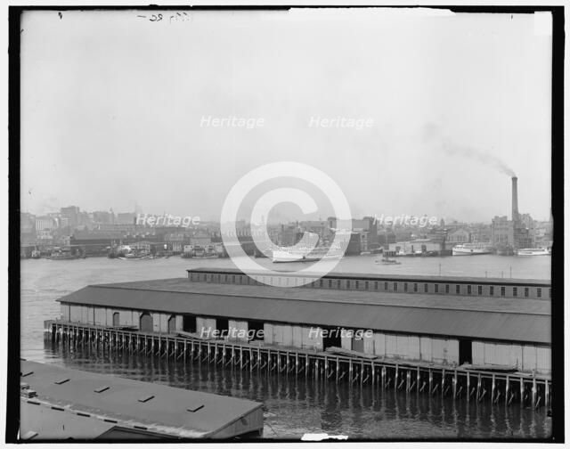 Boston harbor from East Boston, Mass., c1906. Creator: Unknown.