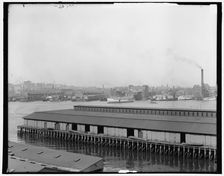 Boston harbor from East Boston, Mass., c1906. Creator: Unknown