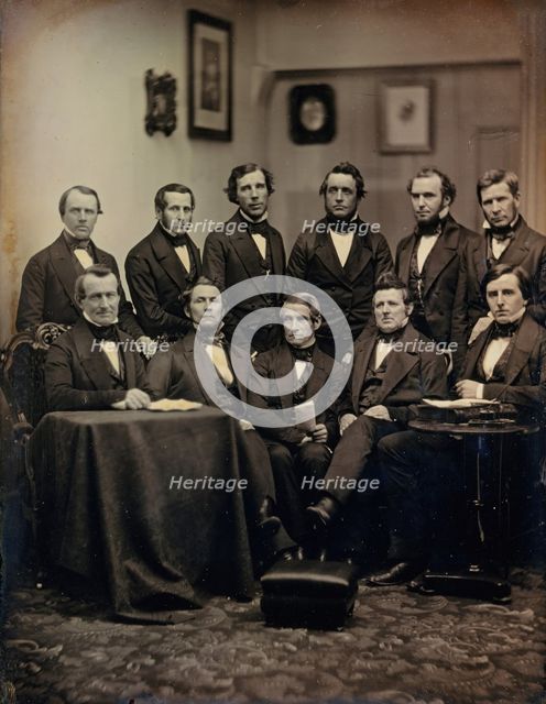 Boston Lawyers or Clergymen (?), ca. 1850. Creators: Josiah Johnson Hawes, Albert Sands Southworth.