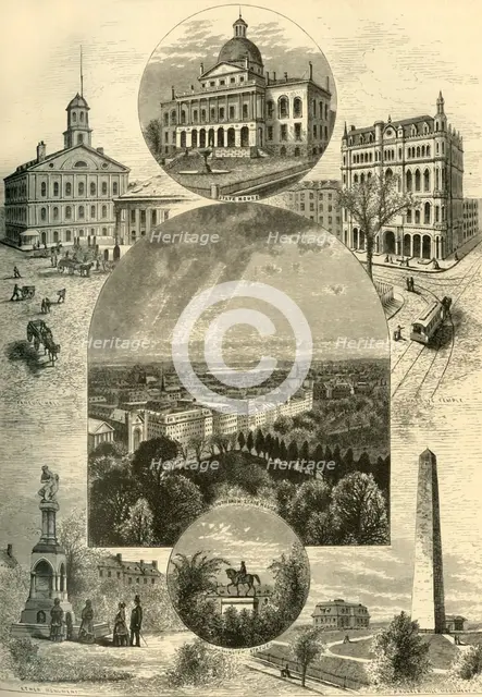 'Boston Scenes', 1874.  Creator: John Douglas Woodward.