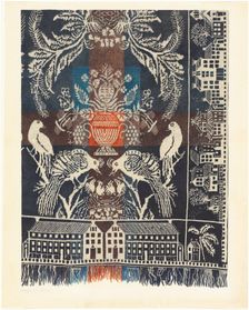 Boston Town Coverlet, 1935/1942. Creator: Magnus S. Fossum