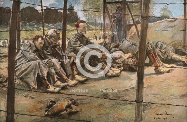 ''Bataille de la Somme; Officiers allemands prisonniers', 1916 (1924). Creator: Francois Flameng.