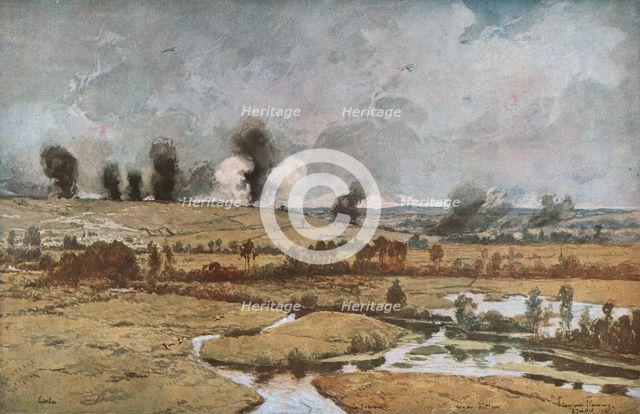 ''Bataille de la Somme; La Vallee de la Somme pres de Curlu', 1916 (1924) Creator: Francois Flameng.