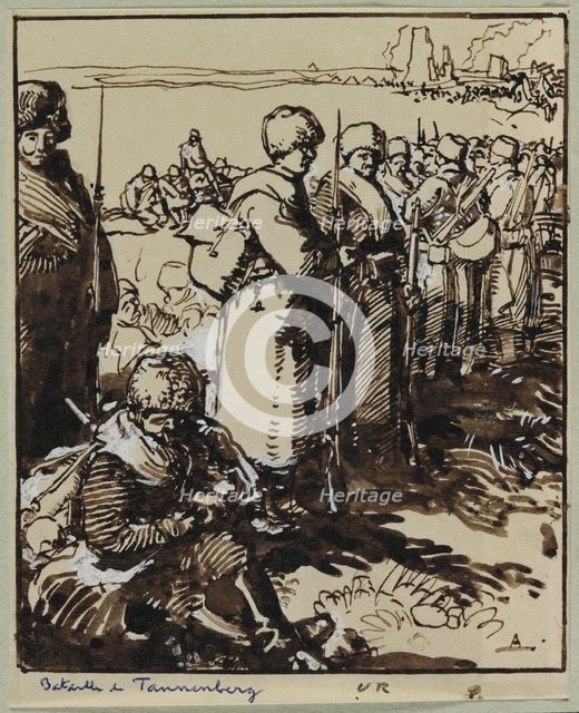 Bataille de Tannenberg, 1914. Creator: Auguste Louis Lepère (French, 1849-1918).