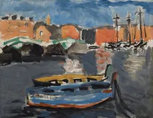 Bateau camouflé au port de Marseille, 1917. Creator: Matisse, Henri (1869-1954)