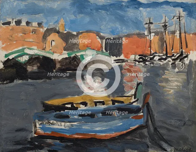 Bateau camouflé au port de Marseille, 1917. Creator: Matisse, Henri (1869-1954).