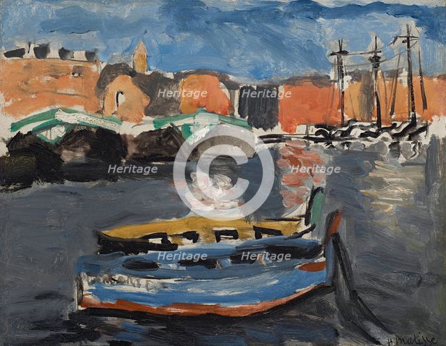 Bateau camouflé au port de Marseille, 1917. Creator: Matisse, Henri (1869-1954).