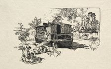 Bateau logement. Creator: Auguste Louis Lepère (French, 1849-1918)