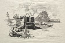 Bateau logement. Creator: Auguste Louis Lepère (French, 1849-1918)