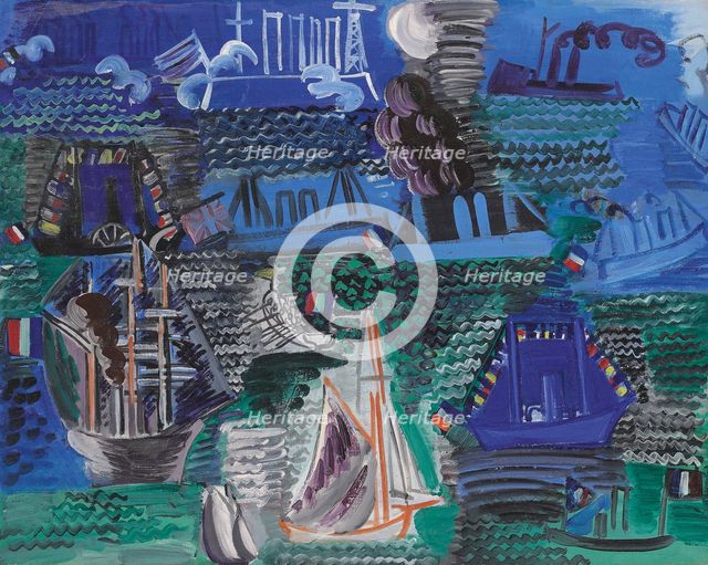 Bateaux (Boats), c1930. Creator: Dufy, Raoul (1877-1953).