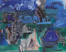 Bateaux (Boats), c1930. Creator: Dufy, Raoul (1877-1953)