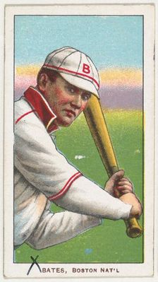 Bates, Boston, National League, from the White Border series (T206) for the American To..., 1909-11. Creator: American Tobacco Company