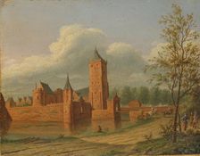 Batestein Castle near Vianen, 1840. Creator: Jan Jacob Teyler van Hall