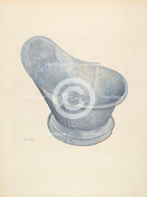 Bath Tub, c. 1941. Creator: John Lang.