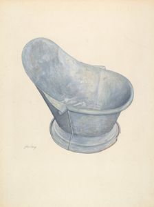 Bath Tub, c. 1941. Creator: John Lang