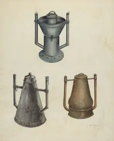 Bath Water Heaters, c. 1937. Creator: Al Curry