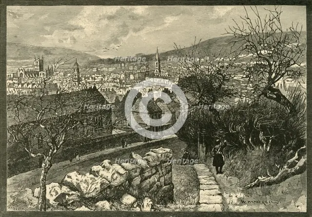 'Bath, from Beechen Cliff', 1898. Creator: Unknown.