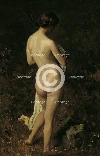Bather, 1868. Creator: August von Pettenkofen.