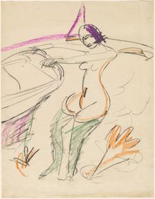 Bather, 1912/1913. Creator: Ernst Kirchner